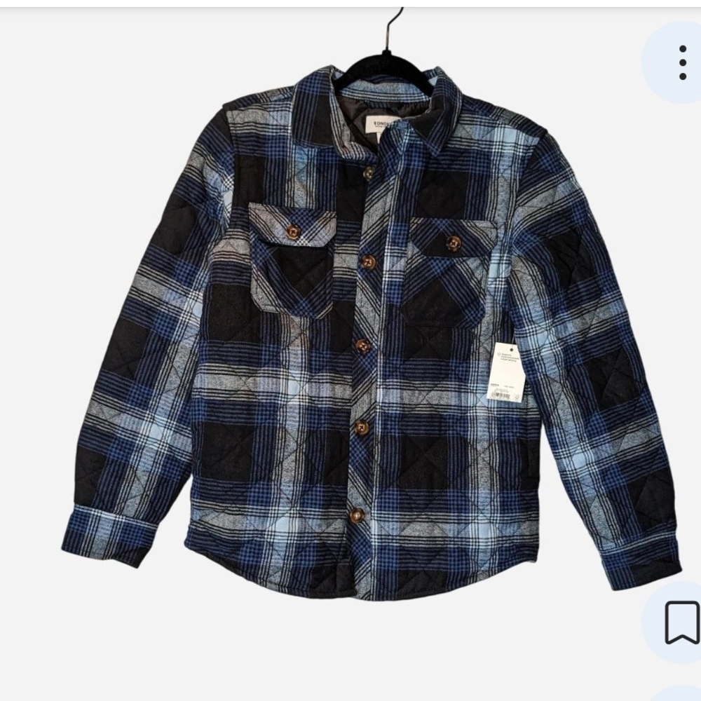 Sonoma Quilted Lined Plaid Shirt Jacket